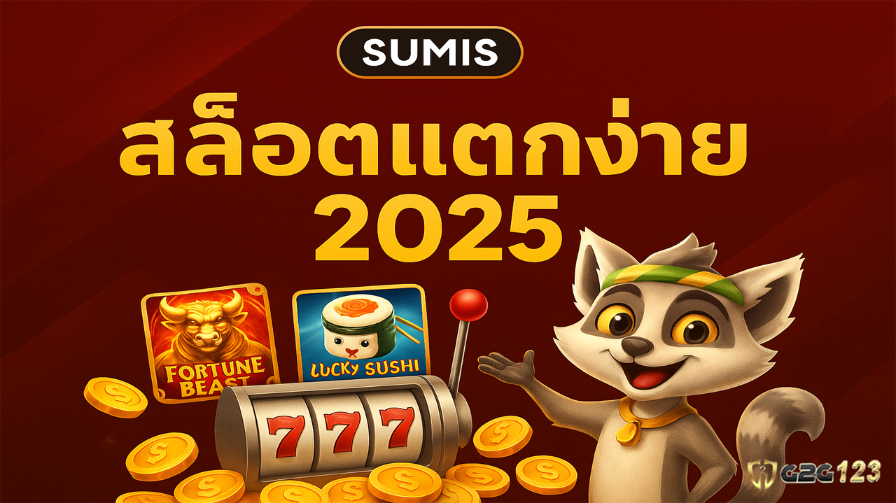 เล่นสล็อตเว็บตรงที่ Sumis369 แหล่งรวมสล็อตแตกง่าย 2025 ฝากถอนออโต้ เล่นง่าย ได้เงินจริง โปรโมชั่นจัดเต็ม สมัครวันนี้รับโบนัสทันที!