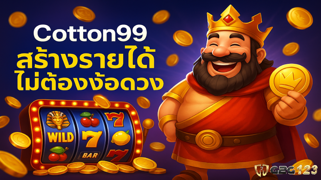 Cotton99 โอกาสในการเปลี่ยนชีวิตที่ดีขึ้น เพราะเราเชื่อว่าทุกคนสามารถรวยได้จากการเล่น เกมสล็อตออนไลน์ มาสร้างรายได้ไม่ต้องง้อดวงกันเถอะ