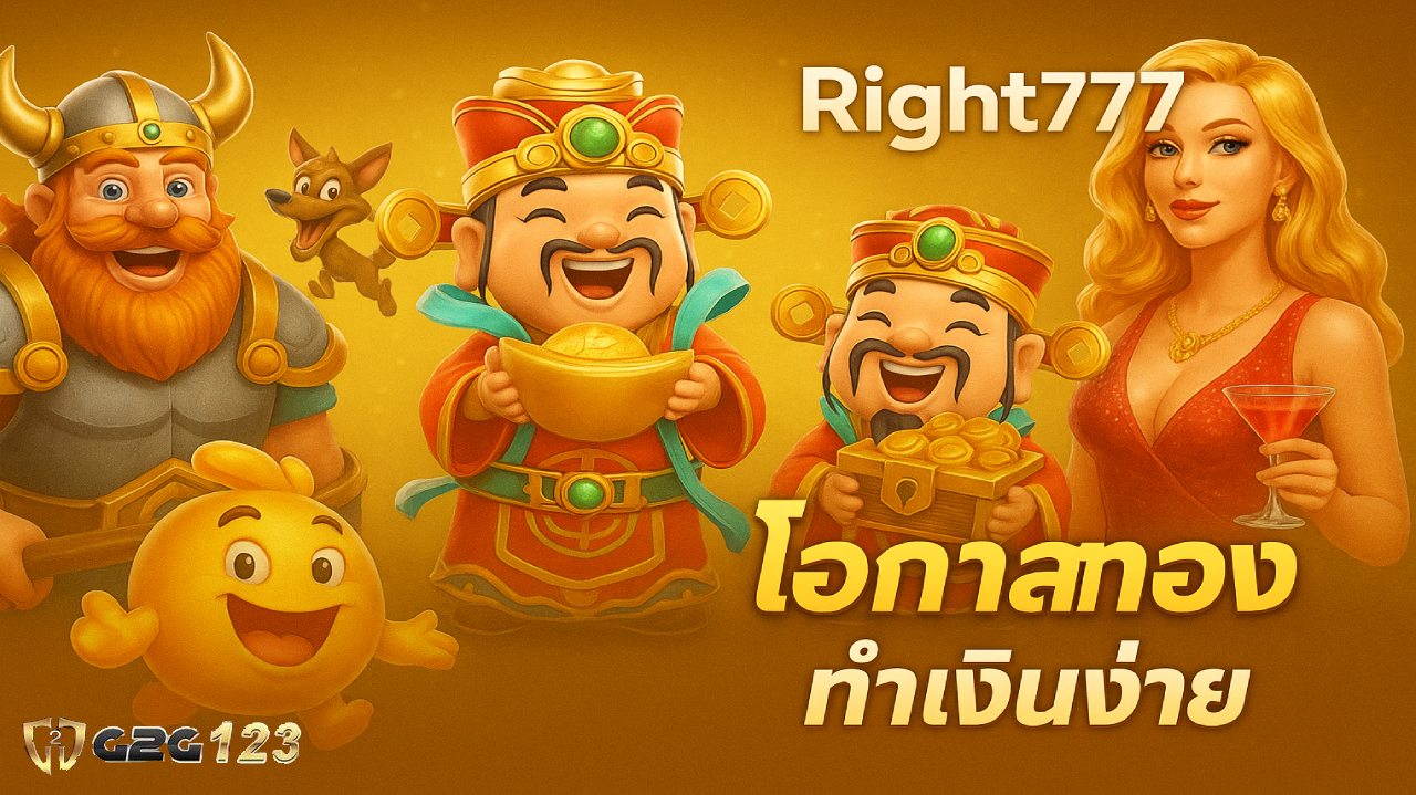 อย่าปล่อยให้โอกาสดี ๆ แบบนี้หลุดมือ รีบคว้าไว้ก่อนคนอื่น แล้วคุณจะรู้ว่าเล่นสล็อตกับ Right777 นั้นให้ผลตอบแทนที่มากกว่าความสนุกอย่างแน่นอน